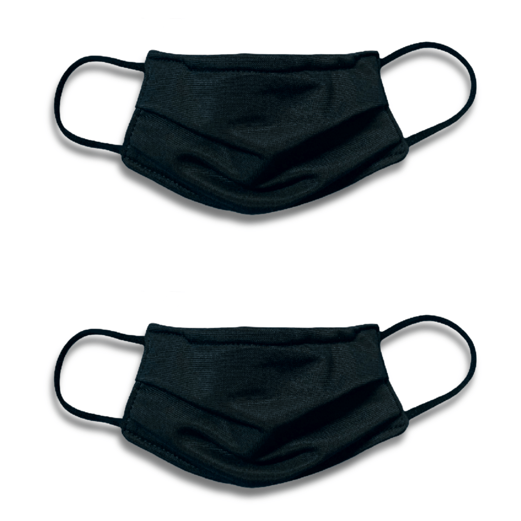 Black Medical Style Mask Packs Masked Family Kid 2 Pack 