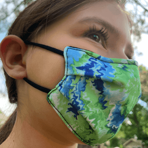Tie-Dye Design Medical Style Mask Masked Family 