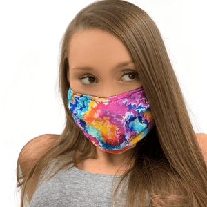 Tie-Dye Design Medical Style Mask Masked Family 