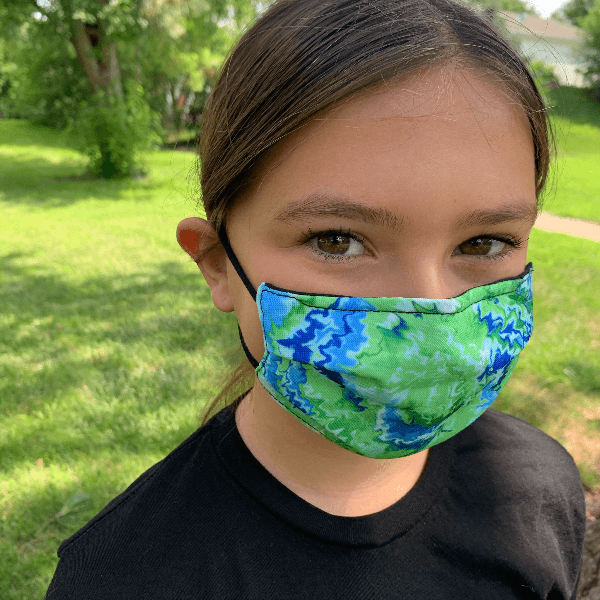 Tie-Dye Design Medical Style Mask Masked Family 