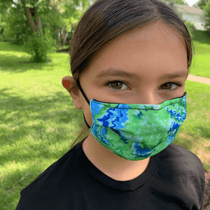 Tie-Dye Design Medical Style Mask Masked Family 