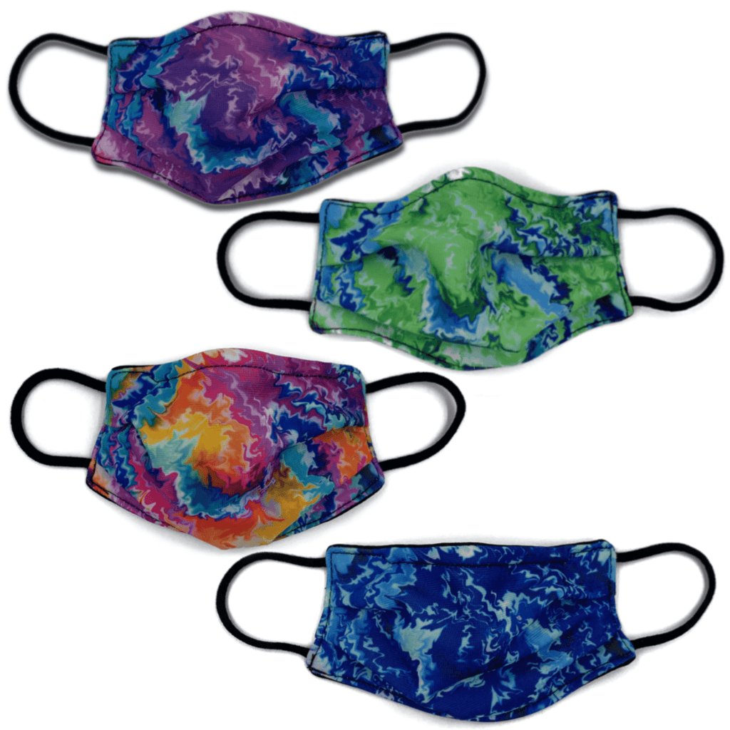 Tie-Dye Design Medical Style Mask Masked Family 