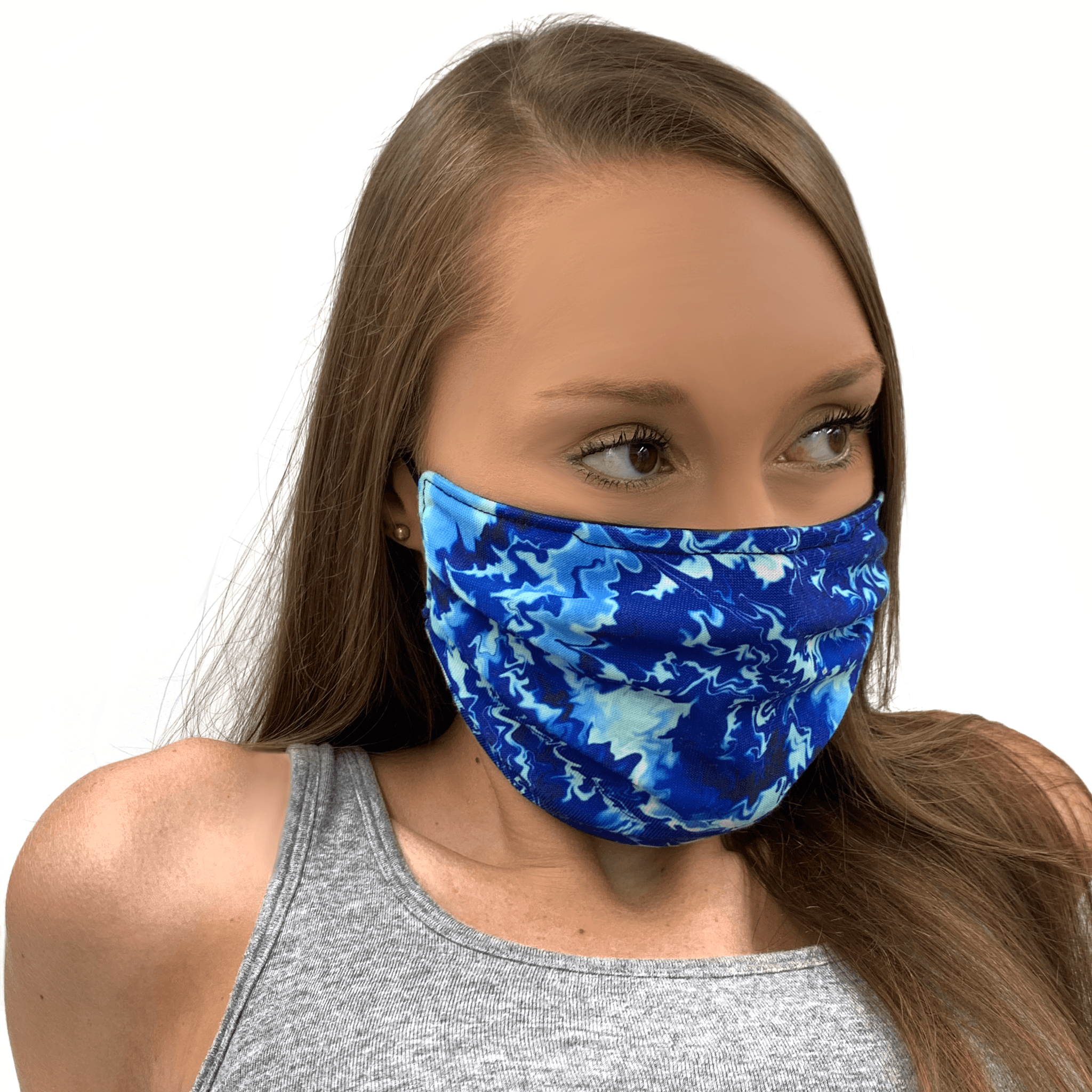 Tie-Dye Design Medical Style Mask Masked Family 