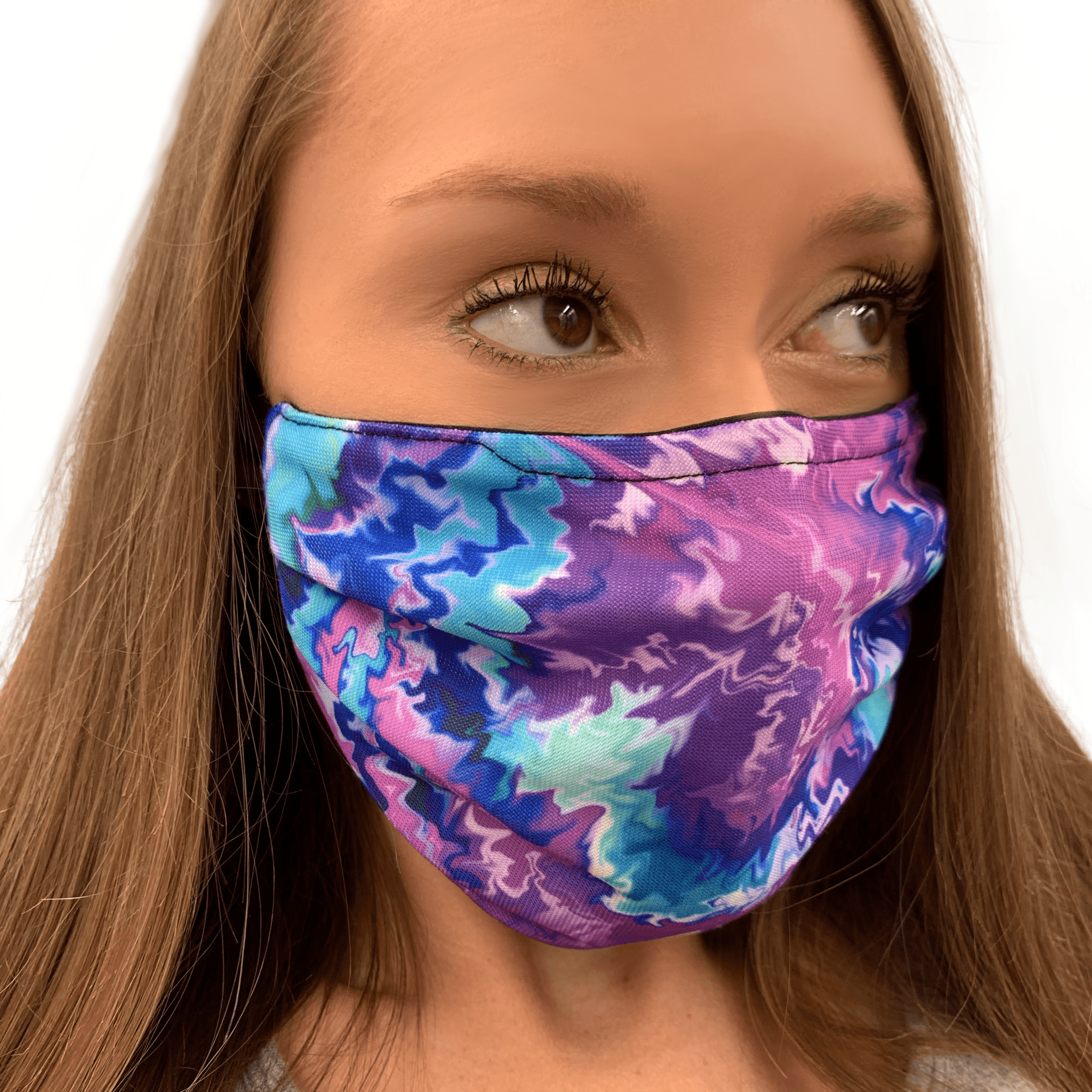 Tie-Dye Design Medical Style Mask Masked Family 
